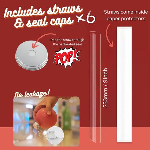 Elil Plastic Fish Bowls for Drinks 16.9 oz Party 06 Pack Small Fish Bowl Cups with Lids and Straws (6 pack, 6, Count) in Kuwait