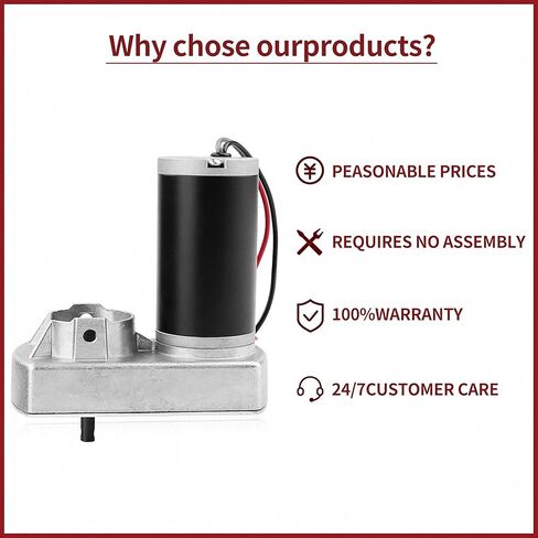 Neresshery 132682 RV Actuator Slide Out Motor OEM 18: 1 محرك نسبة، استبدل 295380، M-8910، RP-785615 Motor، متوافق مع معظم المحركات، استخدم مع نظام الانزلاق من خلال الإطار - ضمان لمدة 3 سنوات in Kuwait