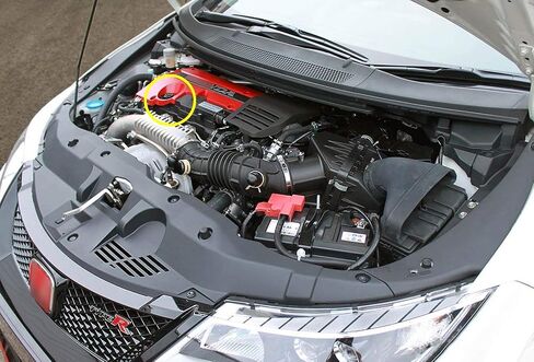 غطاء غطاء الوقود لخزان زيت المحرك Xotic Tech، نمط الإصبع الأوسط من الألومنيوم، متوافق مع Honda وAcura (أسود) in Kuwait