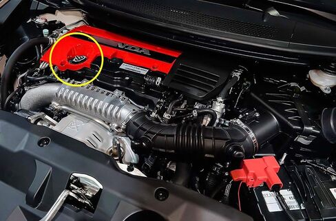غطاء غطاء الوقود لخزان زيت المحرك Xotic Tech، نمط الإصبع الأوسط من الألومنيوم، متوافق مع Honda وAcura (أسود) in Kuwait