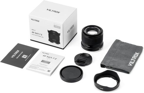 VILTROX 56mm F1.7 Nikon Z, 56mm f/1.7 Nikon Z Mount Lens, APS-C Lens for Nikon Z-Mount ZFC Z30 Z50 Z5 Z6 Z6II Z7 Z7II Z8 Z9 in Saudi Arabia