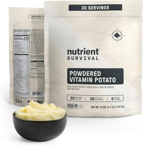 Nutrient Survival Tomato Powder, Powdered Vitamin Tomato (30 Servings) Emergency Food Supply & Camping Supplies for Soups, Sauces, Meatloaf, 40 Nutrients, Shelf Stable up to 15 Years, Pantry Pack in Saudi Arabia