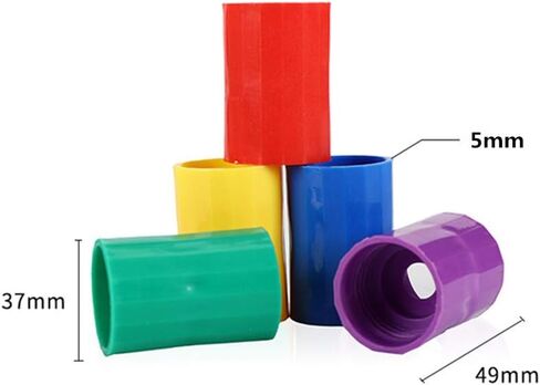 تورنادو في زجاجة، 12 قطعة من البلاستيك أنبوب تورنادو موصل زجاجة أنبوب الإعصار موصل دوامة للاختبار والتجربة العلمية، 5 ألوان in Kuwait