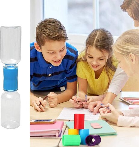 تورنادو في زجاجة، 12 قطعة من البلاستيك أنبوب تورنادو موصل زجاجة أنبوب الإعصار موصل دوامة للاختبار والتجربة العلمية، 5 ألوان in Kuwait