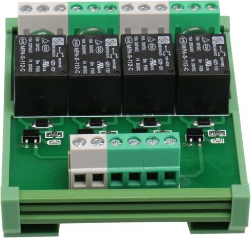 Good BNTai 4 Channel Relay Module 1 SPDT DIN Rail Mount 12VDC/AC Interface Relay Module (4Channel ACDC12V) in Saudi Arabia