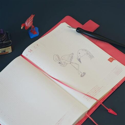 غطاء Hobonichi Techo Cousin [غلاف A5 فقط] الألوان: Night Flamingo in Saudi Arabia