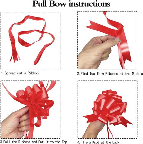 10 قطع من أقواس الهدايا، أقواس سحب 11.43 سم لتغليف الهدايا، مناسبة لصناديق الهدايا والسلال وأعياد الميلاد وحفلات الزفاف والكريسماس وعيد الحب والشرق (أرجواني فاتح) in Kuwait