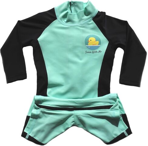 BIB-ON Swim with Me- SPF 50+ Swimsuit for Infant, Baby, Toddler Ages 0 – 24 Months. in Saudi Arabia