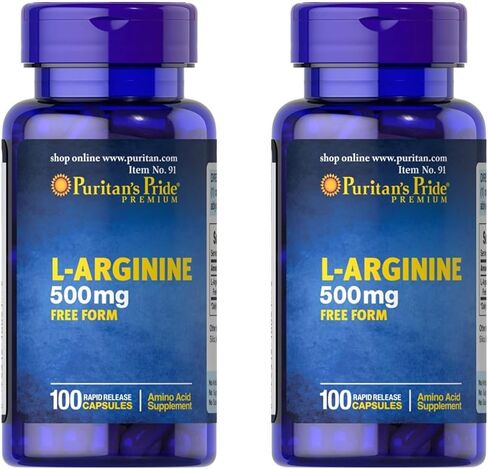 Puritan's Pride L-Arginine 500 mg, Heart Health Support, 100 Count in Saudi Arabia