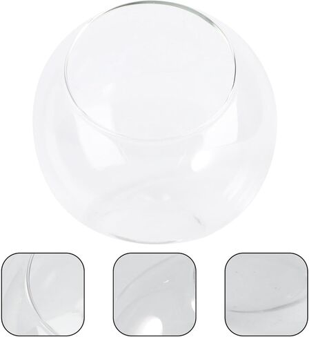 BCOATH 1pc Hamster Glass House Bathtub Decor Summer Table Decor Dining Table Decor Small Pet House Chinchilla Dust Bath House Ceramic Chinchilla Hideout Chinchilla Cool Nest Pet Supplies in Saudi Arabia