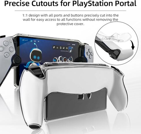 حافظة BRHE لمشغل Playstation Portal Remote Player، حافظة حماية لبوابة PS5 ملحقات بوابة Playstation، قبضة مريحة ومريحة - أبيض in Kuwait