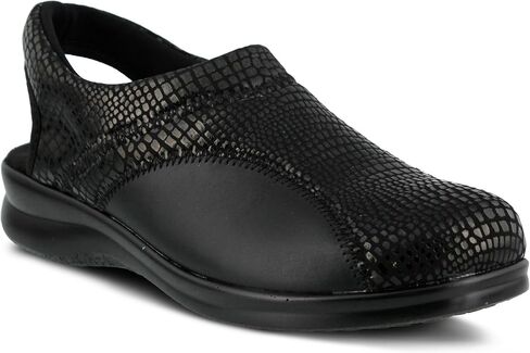 Spring Step Flexus Flexia Leather Clogs for Women - European Slingback Round Toe Slip-On Shoes - Ladies Casual Platform Clog for Work in Saudi Arabia