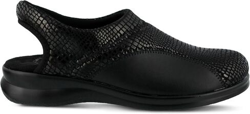 Spring Step Flexus Flexia Leather Clogs for Women - European Slingback Round Toe Slip-On Shoes - Ladies Casual Platform Clog for Work in Saudi Arabia