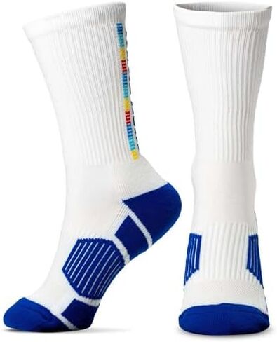 ChalkTalk SPORTS Swim Athletic Mid-Calf Woven Socks | Eat. Sleep. Swim. Lanes Socks | Blue in Saudi Arabia