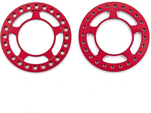 Esilun RC 4pcs 1.9" Beadlock Wheel Ring Replacement Wheel Ring for 1/10 RC Crawler Axial SCX10 90046 TRX4（Red-Type 3） in Kuwait