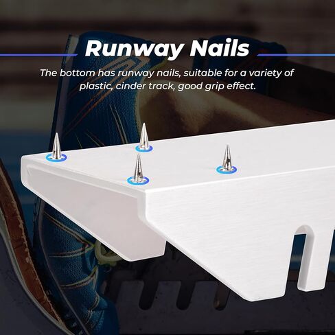 Dawot كتل البداية المسار والميدان كتل المسار متعددة الوظائف للركض 6 زاوية قابلة للتعديل درجة الطائرات الألومنيوم 81 سم كتل بدء المسار لألعاب القوى مسار البلاستيك المدرج in Kuwait