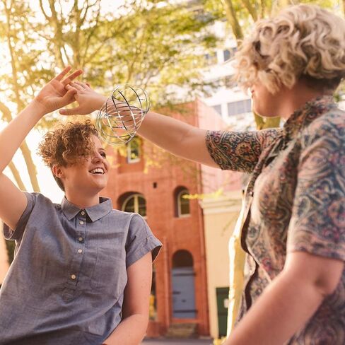 Encore Savage Magic Flow Ring, Spring Bracelet, Interactive 3D Kinetic Flow Ring for Kids Boys and Girls, Rainbow in Kuwait