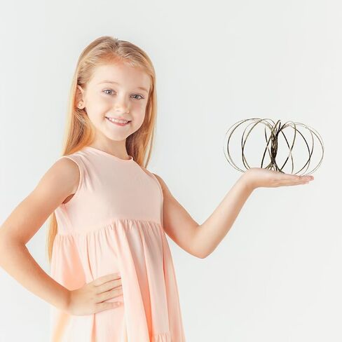 Encore Savage Magic Flow Ring, Spring Bracelet, Interactive 3D Kinetic Flow Ring for Kids Boys and Girls, Rainbow in Kuwait