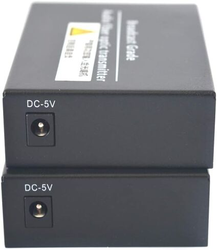 مجموعة موسع الصوت عبر الألياف 2X RCA، صوت تناظري إلى وضع فردي من الألياف الضوئية SM يصل إلى 12.4 ميل (20 كم)، موصل SC (Hi-Fi) للميكروفون/البث/نظام المؤتمرات عن بعد للتلفزيون/الوسائط المتعددة والمزيد in Kuwait