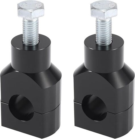 Motoforti 1 Pair Motorcycle Handlebar Handle Mounting Riser Clamp Mount Fit for 7/8" 22 mm Black in Saudi Arabia