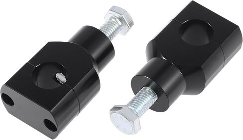Motoforti 1 Pair Motorcycle Handlebar Handle Mounting Riser Clamp Mount Fit for 7/8" 22 mm Black in Saudi Arabia