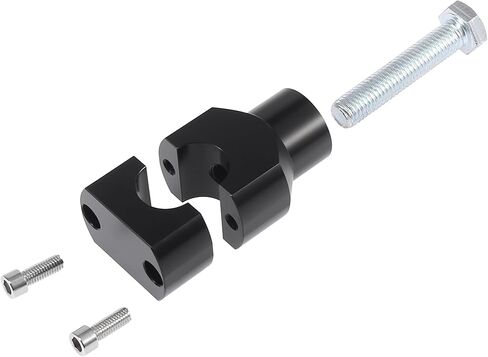 Motoforti 1 Pair Motorcycle Handlebar Handle Mounting Riser Clamp Mount Fit for 7/8" 22 mm Black in Saudi Arabia
