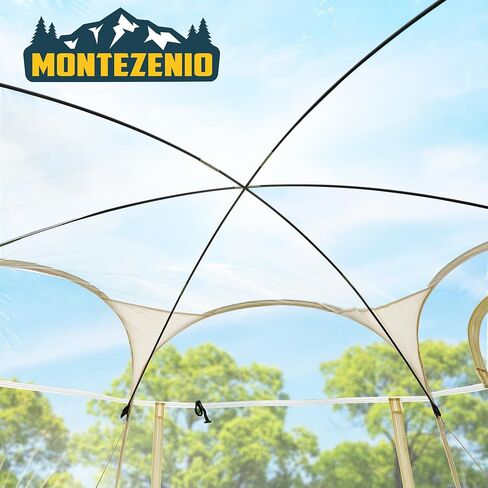 Pop Up Clear Bubble Tent - Screen House Room Camping Tent Outdoor 4-6 Person for Sun Shade and Waterproof, Hexagon Shelter PVC 10'x10' in Saudi Arabia