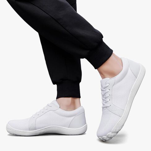 YRLTYO Mens Barefoot Shoes Wide Toe Zero Drop Arch Support Sneakers Minimalist Workout Walking Non Slip Shoe in Kuwait