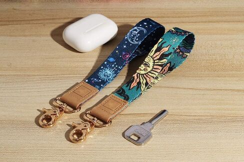 DQL wrist key lanyard, Bohemian key chain wristlet hand lanyard key wrist strap, keychain short key lanyard, car key holder for women(Cute) in Saudi Arabia