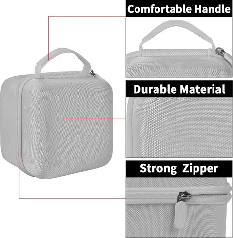 حقيبة حمل لآلة صنع الملصقات NIIMBOT B21/B1 مع أشرطة، لطابعة ملصقات الباركود الحرارية Phomemo M220/M221/M110، حامل لإعادة تعبئة الملصقات، لفة الورق والملحقات - الصندوق فقط (أسود) in Kuwait