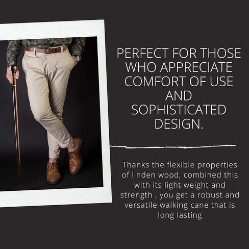 Elegant Knob Walking Stick Cane - Fashion Stylish Wooden Walking Canes Handcrafted -, 36 Inches in Kuwait