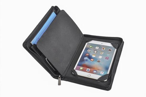 حافظة جلدية احترافية لتنظيم أجهزة iPad Mini 5 2019، وJunior Legal (A5) Notepad، وحافظة جلدية بسحاب in Kuwait