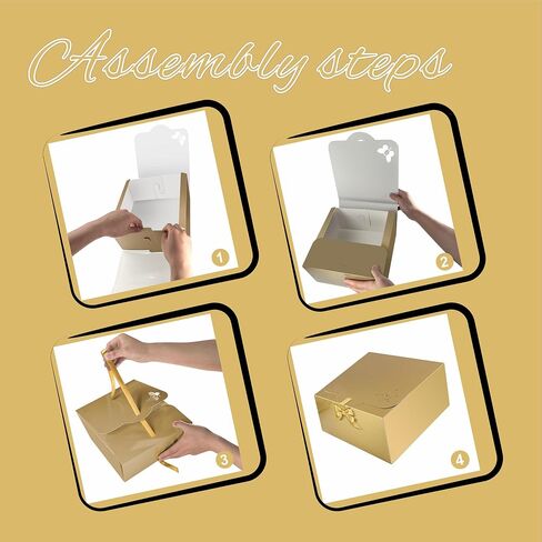 odrma Gift Boxes with Lids, 10 Pack 10x10x5 lnches Pink Gift Boxes for Gift Packaging, Bridesmaid Proposal Box, Birthday Party Favor Box, Christmas Gift Boxes, Wedding, Graduation, Holiday (Pink) in Saudi Arabia