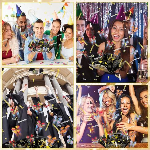 XLSXEXCL Graduation Flying Butterfly Surprise Box, Graduation Explosion Surprise Gift Box, Butterfly Party Favors DIY Exploding Surprise Butterfly Gift Box Graduation Gift for Graduate, 7.9x7.9x5 in Saudi Arabia