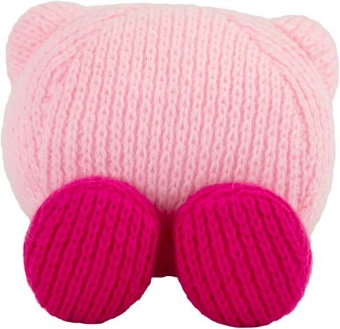 TOMY Nuiguru Knit Kirby Plush - Waving Kirby Plushie - Crochet Plushies - Collectible Crochet Stuffed Animals - Soft Cozy Plush Toys and Kirby Room Decor - 6 Inch in Saudi Arabia