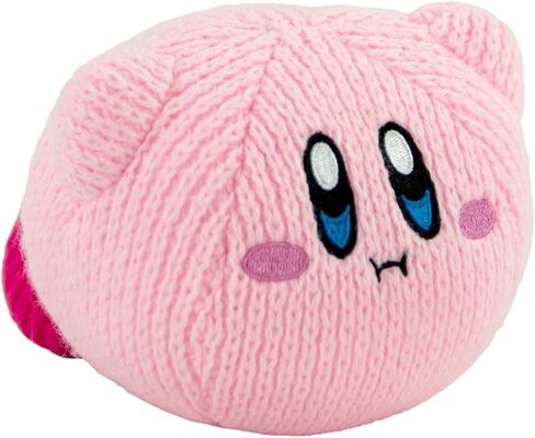 TOMY Nuiguru Knit Kirby Plush - Waving Kirby Plushie - Crochet Plushies - Collectible Crochet Stuffed Animals - Soft Cozy Plush Toys and Kirby Room Decor - 6 Inch in Saudi Arabia