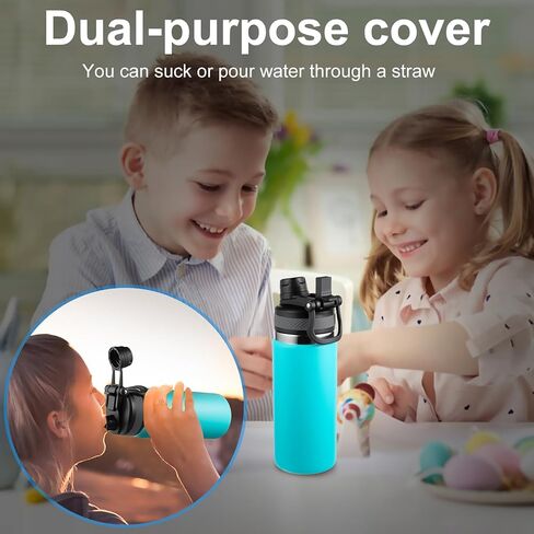 Lid for Hydro Flask Wide Mouth, 2-in-1 Straw Lid Spout Lid for Hydro Flask 12 16 20 32 40 OZ Wide Mouth Water Bottle, Chug Cap Replacement Accessories in Saudi Arabia