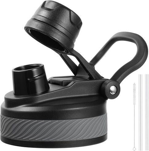 Lid for Hydro Flask Wide Mouth, 2-in-1 Straw Lid Spout Lid for Hydro Flask 12 16 20 32 40 OZ Wide Mouth Water Bottle, Chug Cap Replacement Accessories in Kuwait