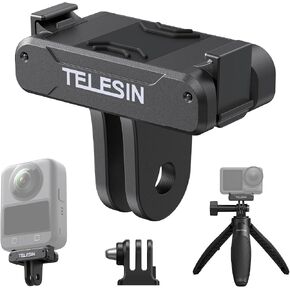 TELESIN Magnetic Adapter Mount for DJI Action 4/3 Quick Release Adapter with Connection Adapter - DJI Accessories, Attachable Tripod, Vlogging in Kuwait