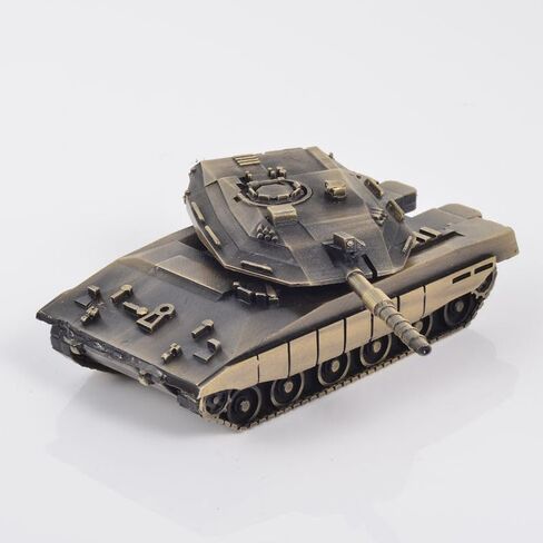 لعبة نموذج عسكري لدبابة القتال الرئيسية Merkava Mk4 مصنوعة بالكامل من المعدن (فضي) in Kuwait