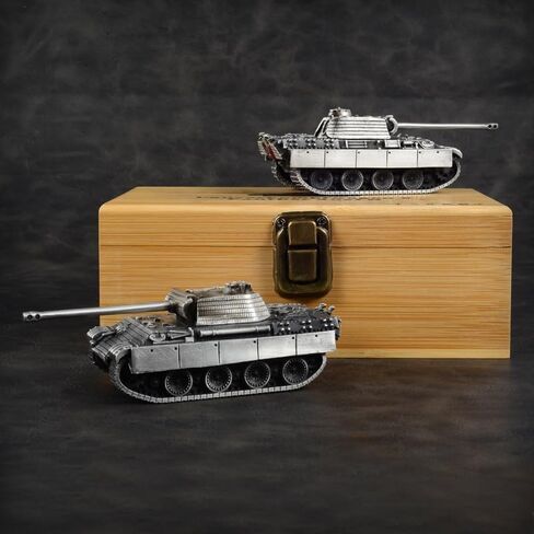 German Panther Tank All-Metal Model Military Model Furniture for Display (Silver) in Saudi Arabia