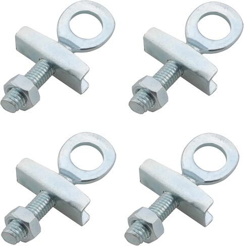 4PCS Bicycle Chain Adjuster Adjustable Metal Chain Clasp Bicycle Wheel Retaining Button Suitable for Folding Bike in Saudi Arabia