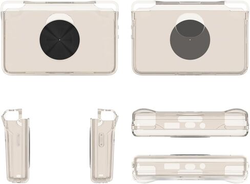 Suitable for Retroid Pocket Flip 2 Game Console TPU Protective Cover Transparent Anti-Drop Case (Transparent Gray) in Saudi Arabia