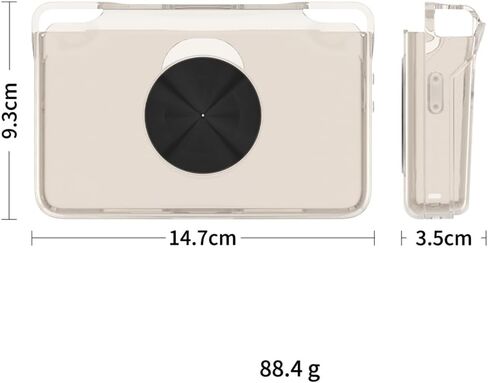 Suitable for Retroid Pocket Flip 2 Game Console TPU Protective Cover Transparent Anti-Drop Case (Transparent Gray) in Saudi Arabia