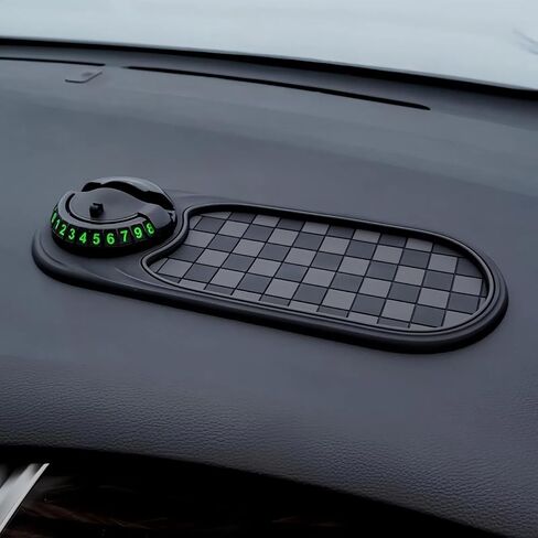 Multifunctional Car Anti-Slip Mat Mobile Phone Holder for Dashboard - Non-Slip Sticky Mount Stand for Car, Adjustable and Secure Grip for Phones, GPS, and Accessories (Black) in Saudi Arabia