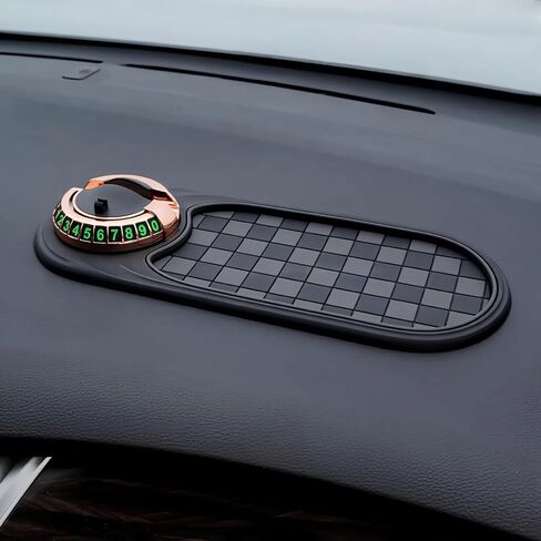 Multifunctional Car Anti-Slip Mat Mobile Phone Holder for Dashboard - Non-Slip Sticky Mount Stand for Car, Adjustable and Secure Grip for Phones, GPS, and Accessories (Black) in Saudi Arabia
