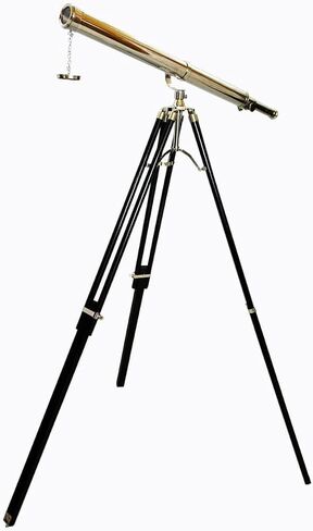 Floor Standing Brass Telescope Chrome/Nickel Finish Adjustable Tripod Telescope Navy Instrument in Saudi Arabia