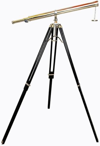 Floor Standing Brass Telescope Chrome/Nickel Finish Adjustable Tripod Telescope Navy Instrument in Saudi Arabia