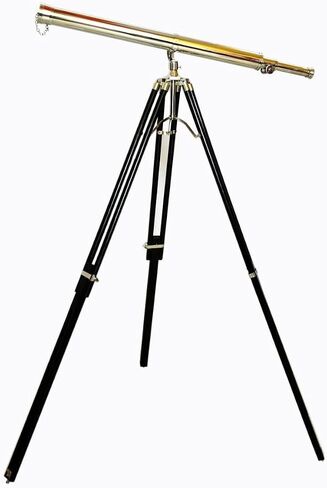 Floor Standing Brass Telescope Chrome/Nickel Finish Adjustable Tripod Telescope Navy Instrument in Saudi Arabia