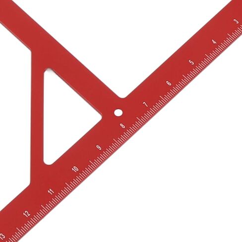 مربع مثلث دقيق 18 بوصة، مربع تأطير من سبائك الألومنيوم بمقاييس مترية وإمبراطورية لأعمال النجارة 90 و45 درجة، وتخطيط البناء، والمشروعات اليدوية والرسم الهندسي in Kuwait